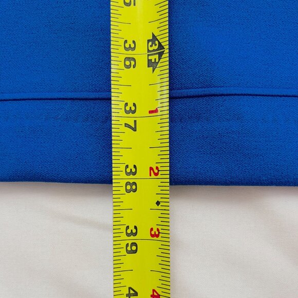 Bisou Bisou Blue BodyCon Stretch Knit Dress. Size 10 - Picture 5 of 10